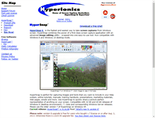 Tablet Screenshot of hyperionics.com